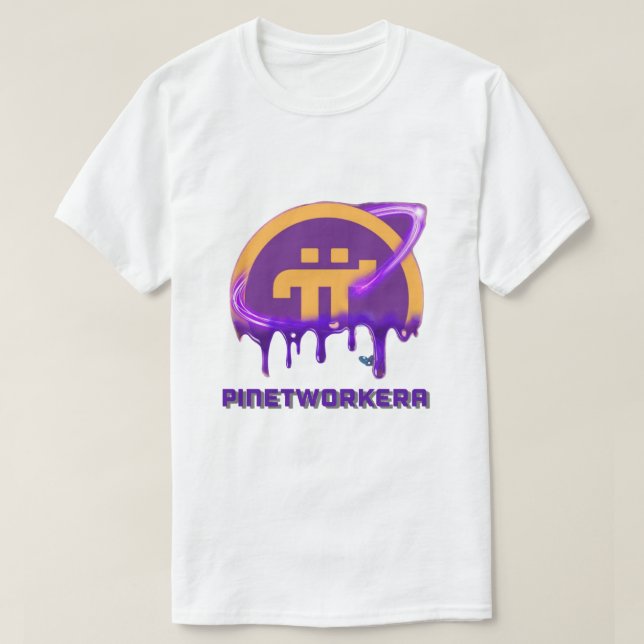 Pi Network Era Tropfen Art - Space T-Shirt (Design vorne)