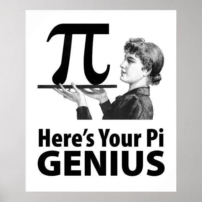 Pi Number Humor Poster (Vorne)