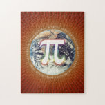 Pi Number on Earth | Puzzle<br><div class="desc">Pi Number design on Earth. Great for students, mathematicians, math/science teachers, professors, researchers or for all you scientist types out there for celebrating Pi Day!</div>