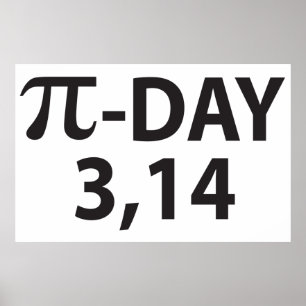 Pi Nummer als Pi-Tag Poster