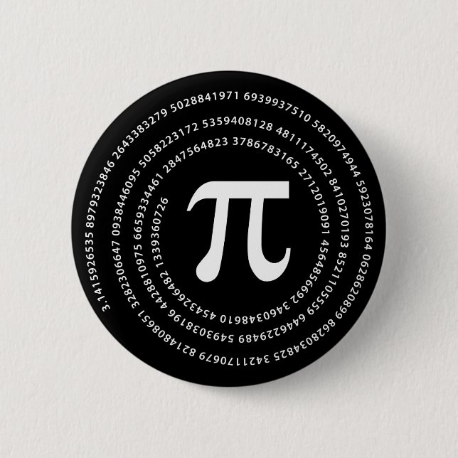Pi-Nummer-Design Button (Vorderseite)