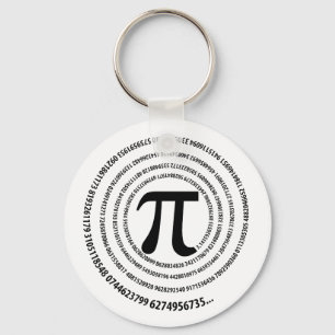 Pi-Nummer-Design Schlüsselanhänger