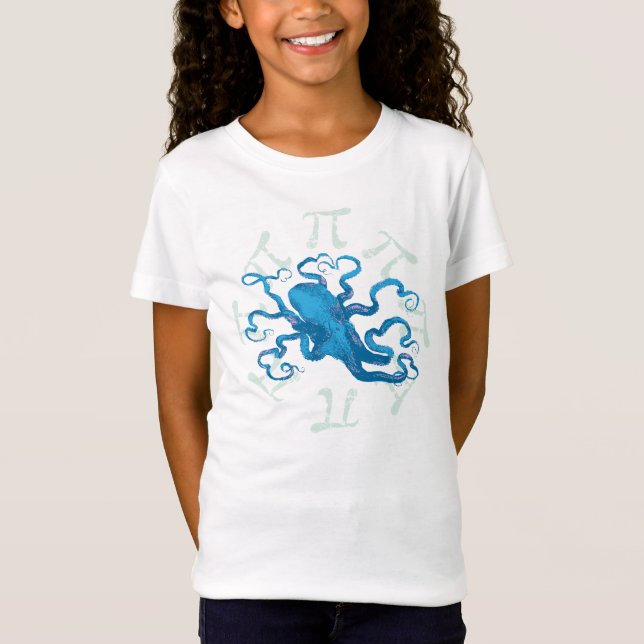 Pi Octopus Octopi T-Shirt (Vorderseite)