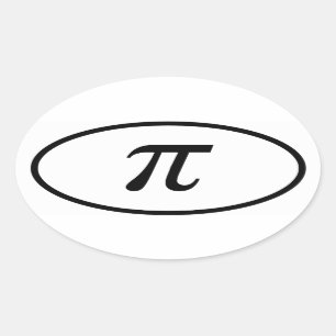 Pi Ovaler Aufkleber