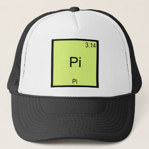 Pi - Pi Lustiges Mathe-Element Chemie T-Shirt Truckerkappe