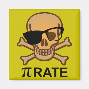 Pi Pirate Funny Math Geometry Kühlschrankmagnet Ne Magnet