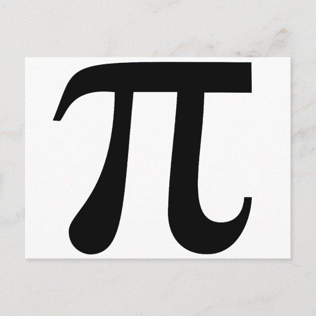 Pi Postkarte (Vorderseite)