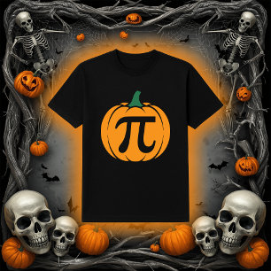 Pi Pumpkin Funny Mah Halloween T-Shirt