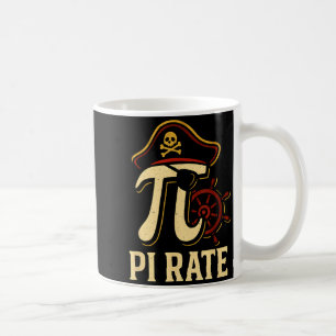 Pi Rate Lustiger Mathe-Pirat Pi-Tag 3.14 Lehrer Kaffeetasse