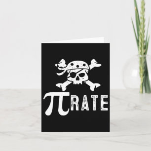 Pi Rate Pi Day Pi Pirate Mathematiker Lehrer Stude Karte