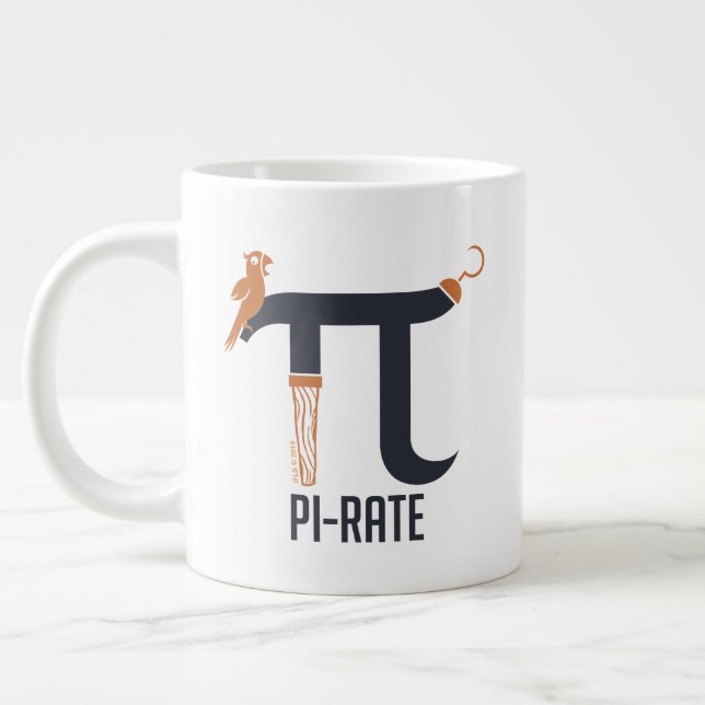 Pi-Rate-Symbol Jumbo-Tasse (Links)