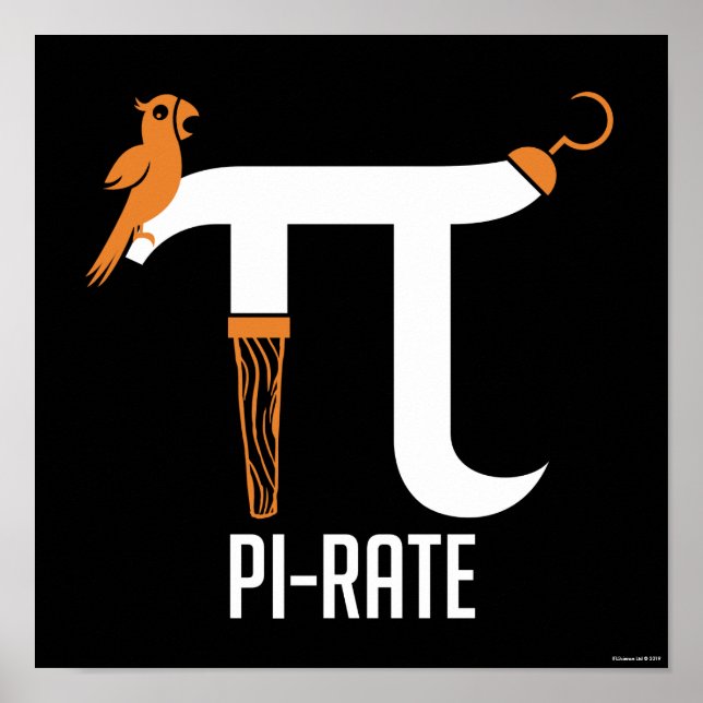 Pi-Rate-Symbol Poster (Vorne)