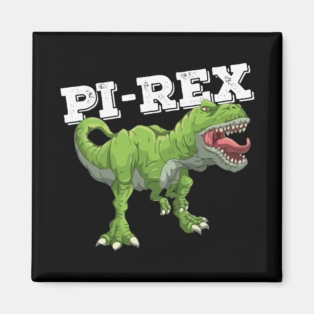 Pi Rex Day Dinosaur Mathematik Magnet (Vorne)