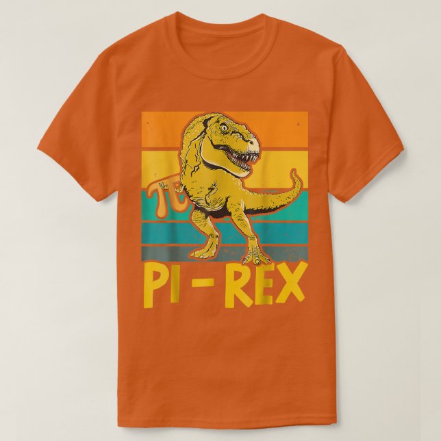 Pi Rex Funny Mathematik Lehrer Mathematik T-Shirt (Design vorne)