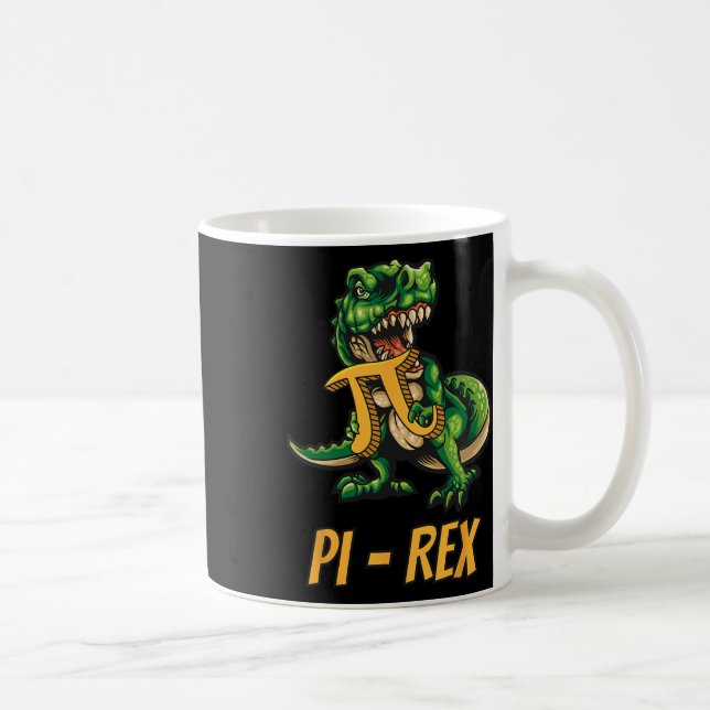 Pi-rex Tyrannosaurus Dinosaur Dino Pi-tag Mathemat Kaffeetasse (Rechts)