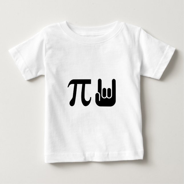 Pi Rocks Baby T-shirt (Vorderseite)