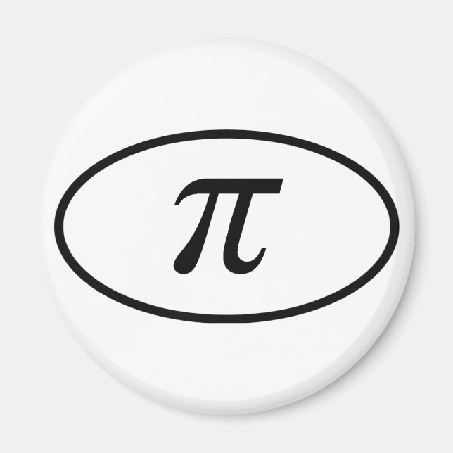 Pi Round Magnet (Vorne)