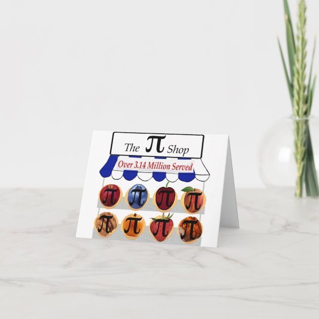 Pi Shop Dankeskarte (Vorderseite)