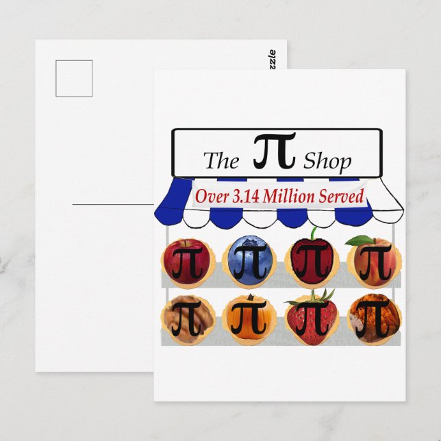 Pi Shop Postkarte (Vorne/Hinten)