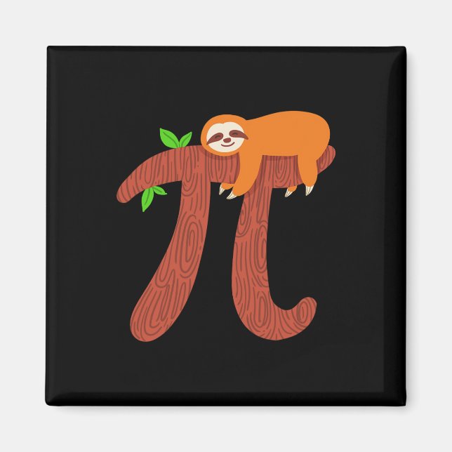 Pi Sloth Mathematiker Lehrer Geschenk Magnet (Vorne)
