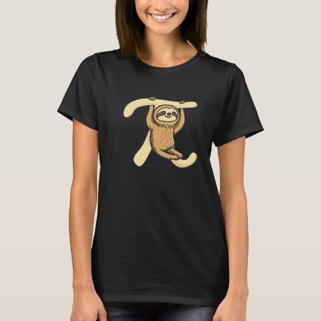 Pi Sloth Symbol Pi Day T-Shirt (Vorderseite)