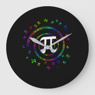 Pi-Spiral-Neuheit zum Pi-Tag Große Wanduhr