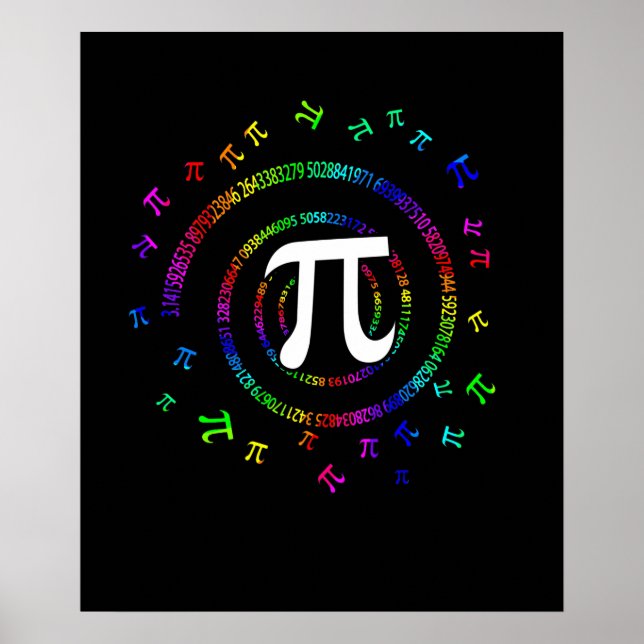 Pi Spiral Novelty Poster (Vorne)