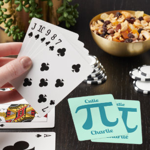 Pi / Süsse Pi benutzerdefinierter Text und Farbe Spielkarten