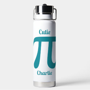 Pi / Süsse Pi benutzerdefinierter Text und Farbe Trinkflasche