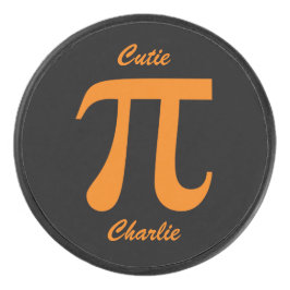 Pi / Süsse Pie Custom Text Hockey Puck
