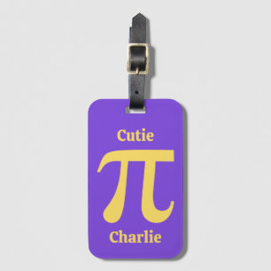 Pi/Süsse Pie individuelle Name Gepäckanhänger