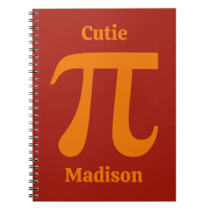 Pi/Süsse Pie individuelle Name Notizblock
