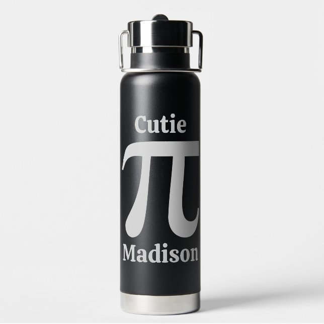Pi/Süsse Pie individuelle Name Trinkflasche (Hinten)