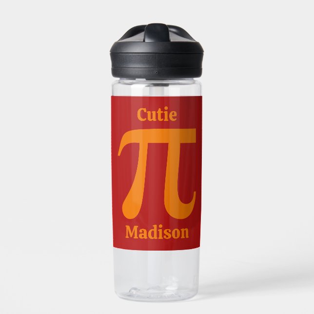 Pi/Süsse Pie individuelle Name Trinkflasche (Vorderseite)
