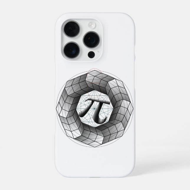 Pi Symbol-1, Optical Illusion iPhone Case für Sie Hülle (Rückseite)
