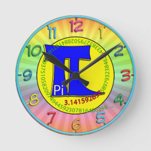 Pi Symbol 3.14 Ultimate Runde Wanduhr