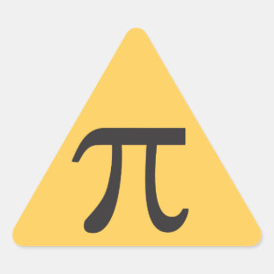 Pi-Symbol-Aufkleber Dreieckiger Aufkleber