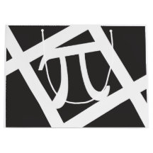Pi Symbol Black and White Graphic Gift Bag