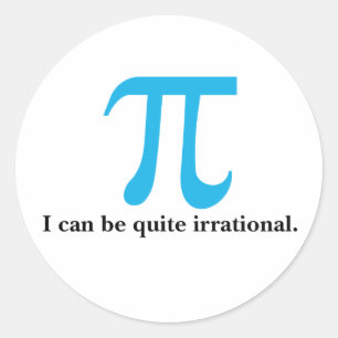 Pi Symbol, ich kann irrationale Aufkleber sein