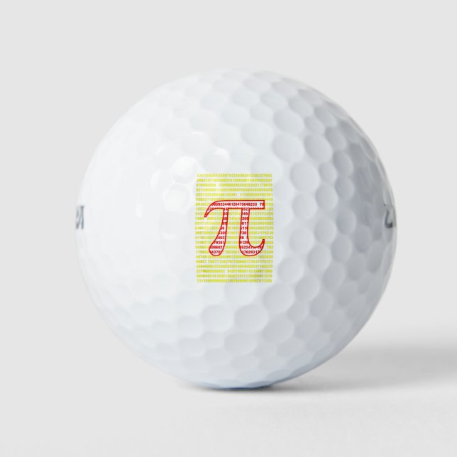 Pi Symbol Number Sequence Math 3.1415 Gift Pie Day Golfball (Vorderseite)