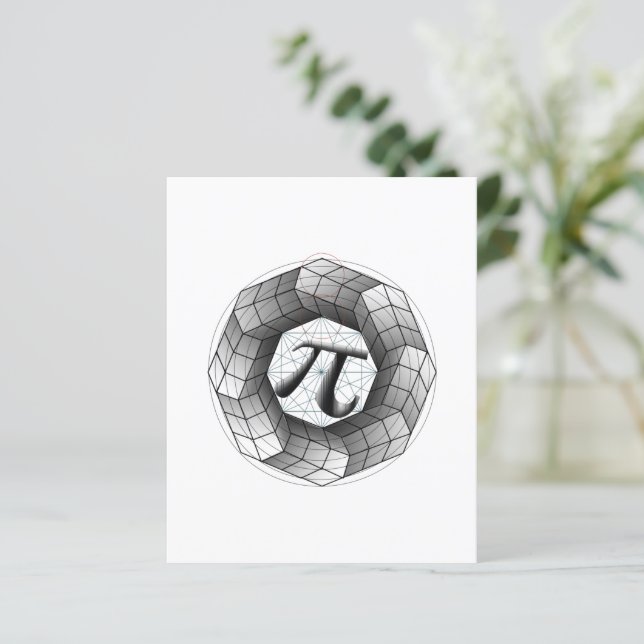 Pi Symbol Optische Illusion Papier Blatt für Sie (Stehend Vorderseite)
