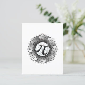 Pi Symbol Optische Illusion Papier Blatt für Sie