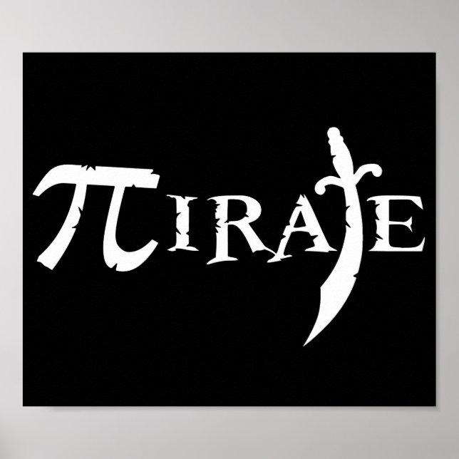 Pi Symbol Pirate Poster (Vorne)
