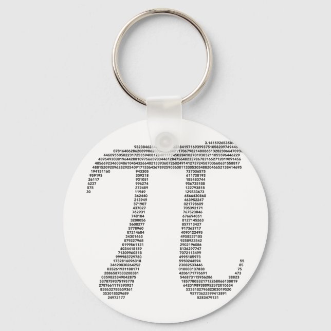 Pi Symbol Schlüsselanhänger (Vorderseite)