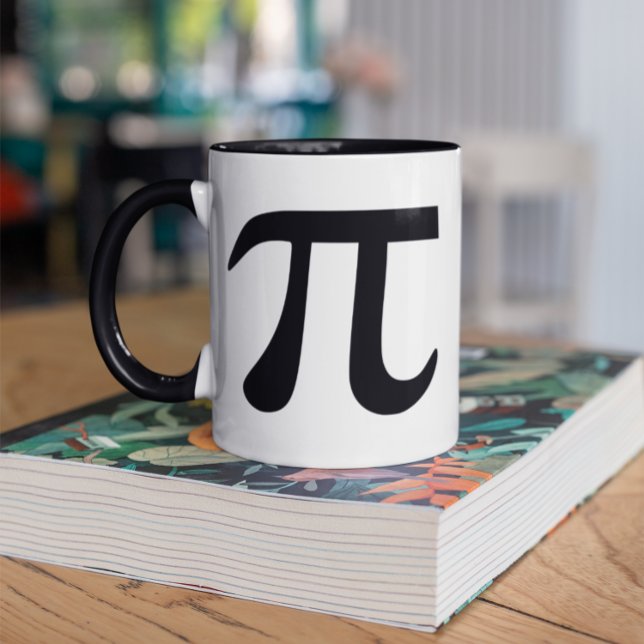 Pi Symbol Tasse (You can add a personalized text message to your mug.)