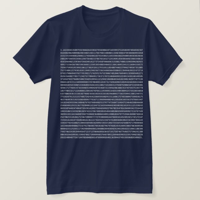 Pi T - Shirt (Design vorne)