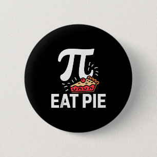 Pi-Tag 14. März Mathe-Nerd-Pie-Essen Lustiges Gesc Button