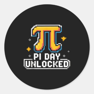 Pi-Tag 14. März Mathe-Nerd-Pie-Essen Lustiges Gesc Runder Aufkleber