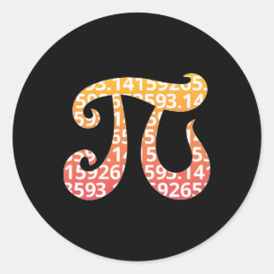 Pi Tag 1 Runder Aufkleber