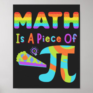 Pi Tag 2023 Mathematik ist ein Stück Pi-Regenbogen Poster